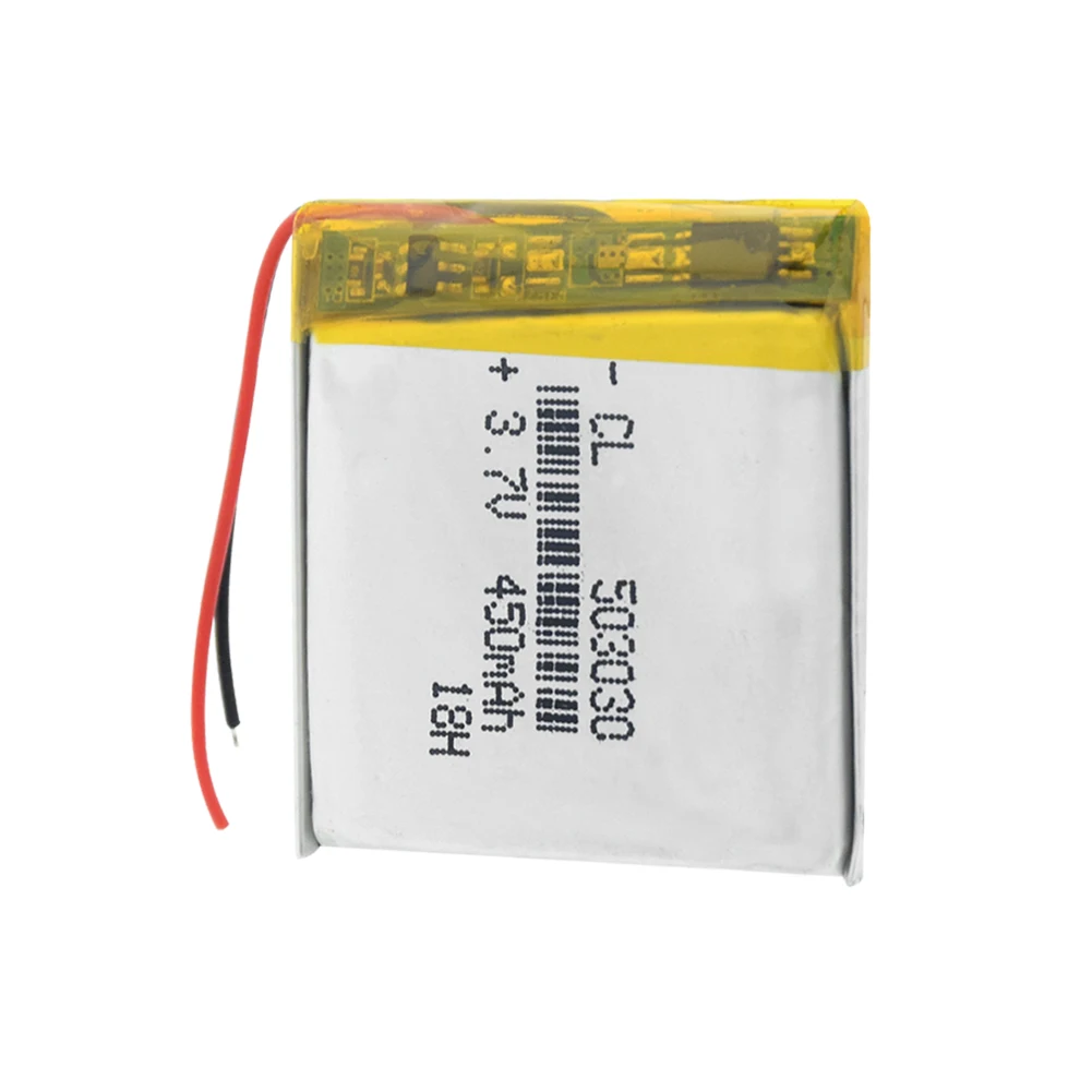 Аккумуляторная батарея 450mAh Lipo 503030 Li Ion ячеек литий полимерный аккумулятор Po для GPS