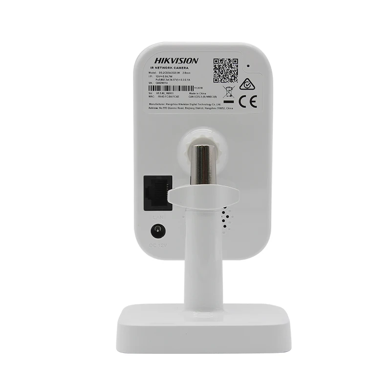 Hikvision DS 2CD2443G0 IW 4 МП WiFi IP камера PoE IR Fixed Cube Беспроводная со встроенным микрофоном и