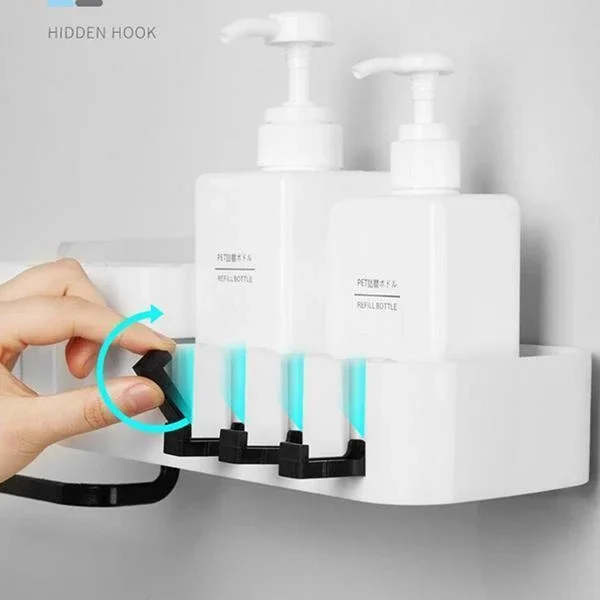 Аксессуары для ванной комнаты угловая полка душа бесшовный Поворотный штатив