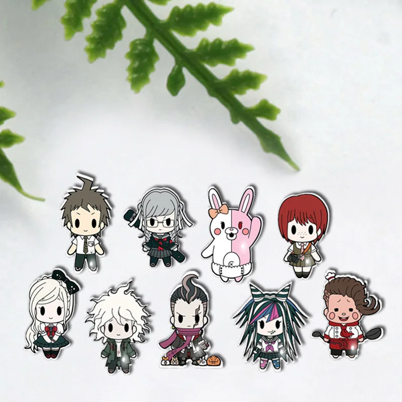 Броши-булавки женские/мужские Круглые из акрилового стекла в подарок значок с