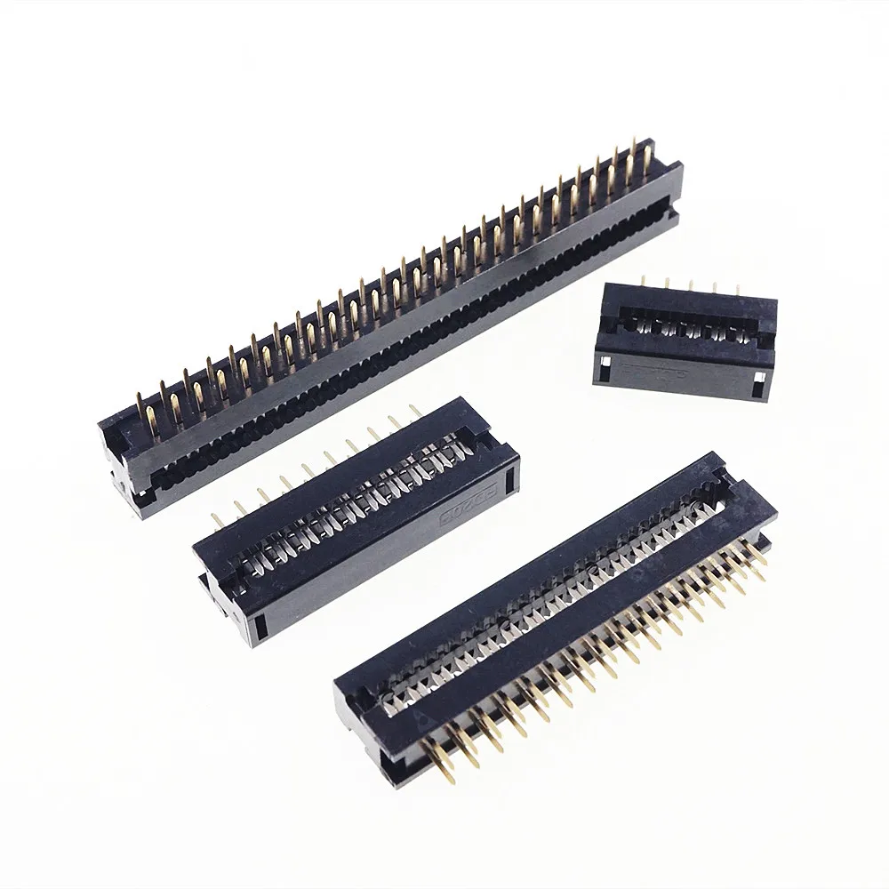 50 шт. Плоский Кабель-адаптер DIP Plug FD 0 10 дюйма шаг 2 54 мм 6 8 12 14 16 18 20 24 26 30 34 40 60 64 Pin 1 27 -