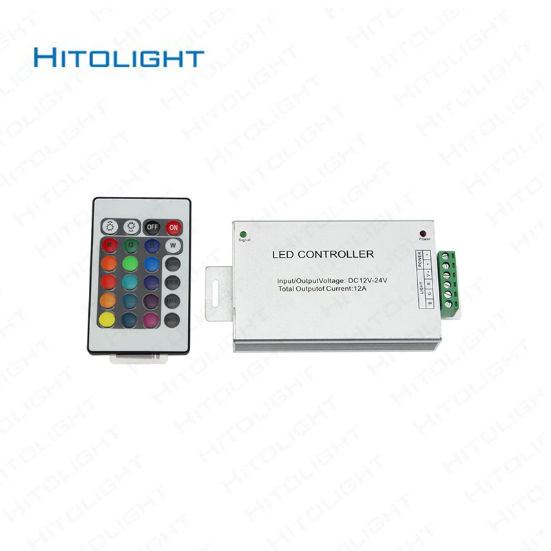 DC12V IR 24key/44key 12A/24A RGB контроллер светодиодный пульт дистанционного управления для