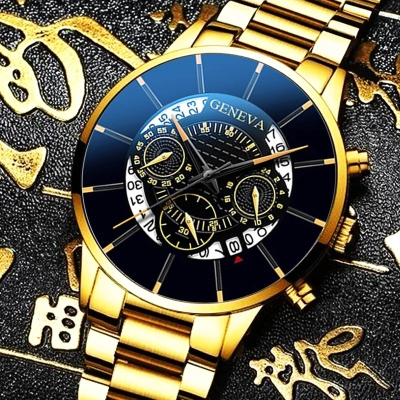 Мужские Роскошные часы Reloj Hombre Relogio Masculino кварцевые из нержавеющей стали с