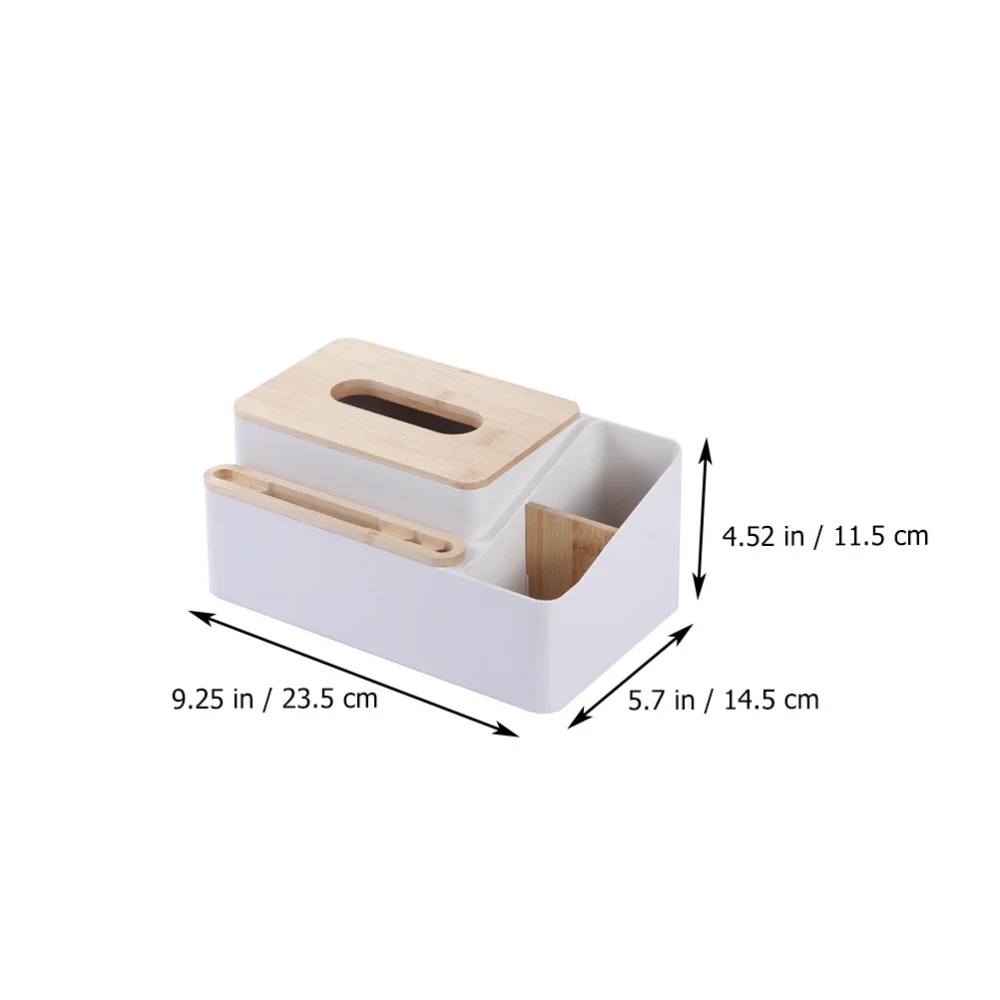 

Portable Tissue Box Paper Box Desktop Container Remote Controller Holder