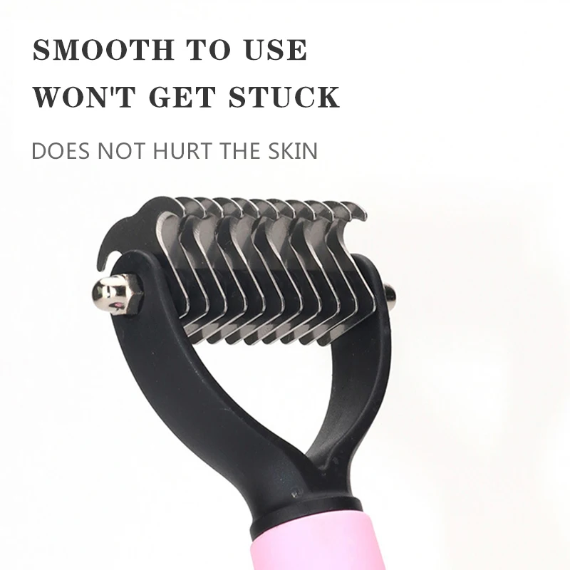 Расческа для удаления шерсти домашних животных из нержавеющей стали