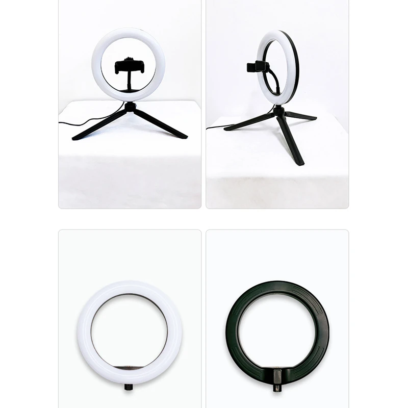 Кольцевой светильник 20 см/8 дюймов Светодиодная лампа для селфи кольцевая