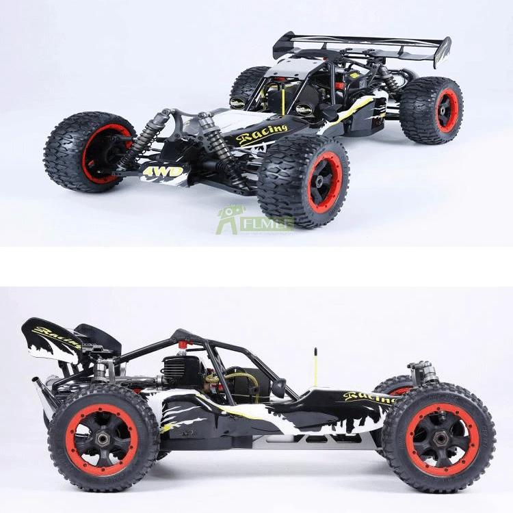 1/5 4WD RC Car Updated Version 2.4G Remote Control RC Car Toy Buggy 30.5CC Gasoline Engine Four-wheel Drive Truck for ROFUN BAJA