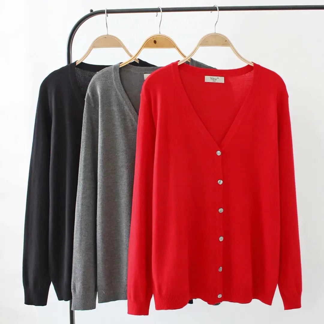 Plus Size Casual Cardigans 2019 Autumn Winter Clothing Fashion Loose Long Sleeve knitting Coats Women E1-A9525 |