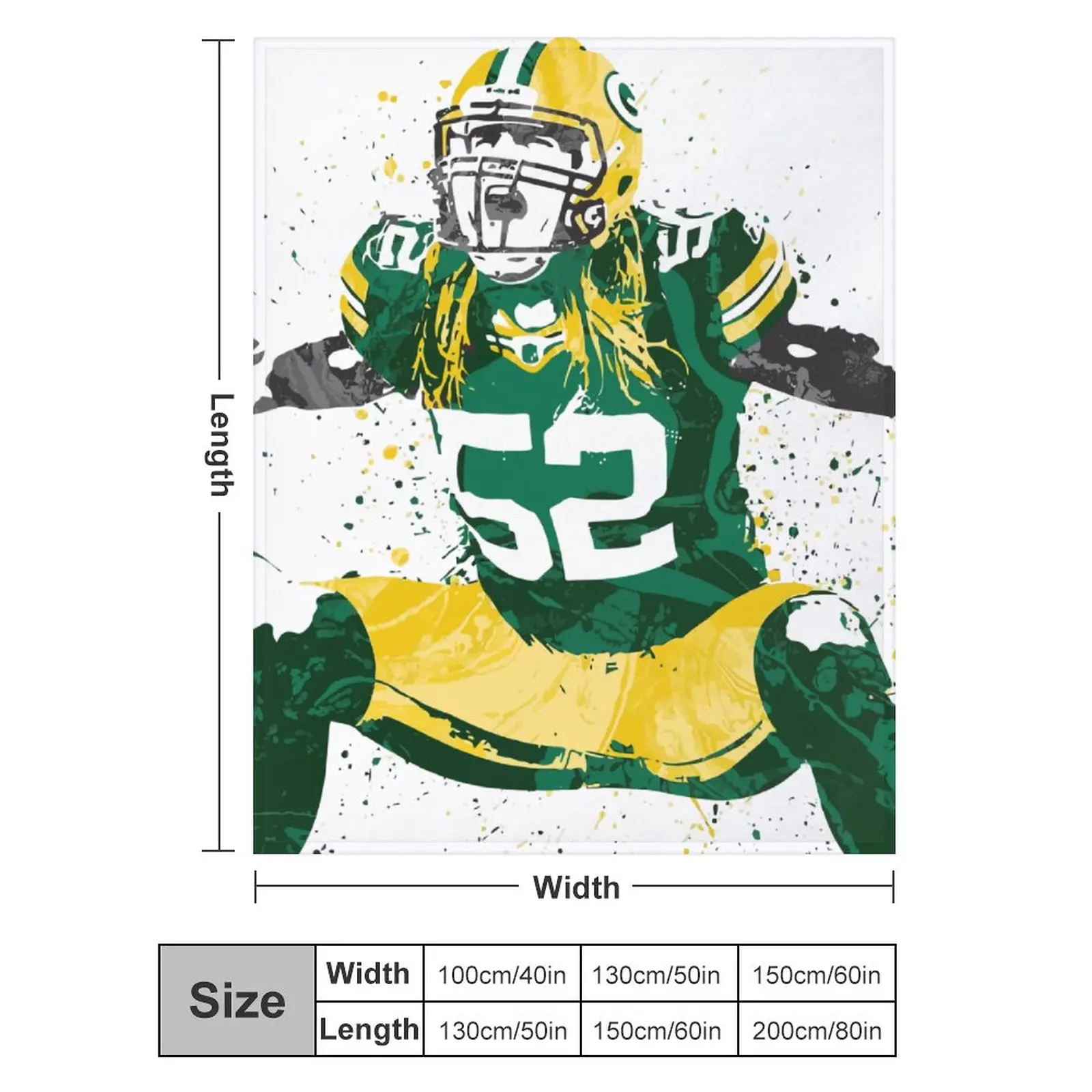 

Blanket 52 Clay Matthews Ultra Soft Micro Fleece Cozy Lightweight Microfiber Flannel All Season Living Room Bedroom Vertical