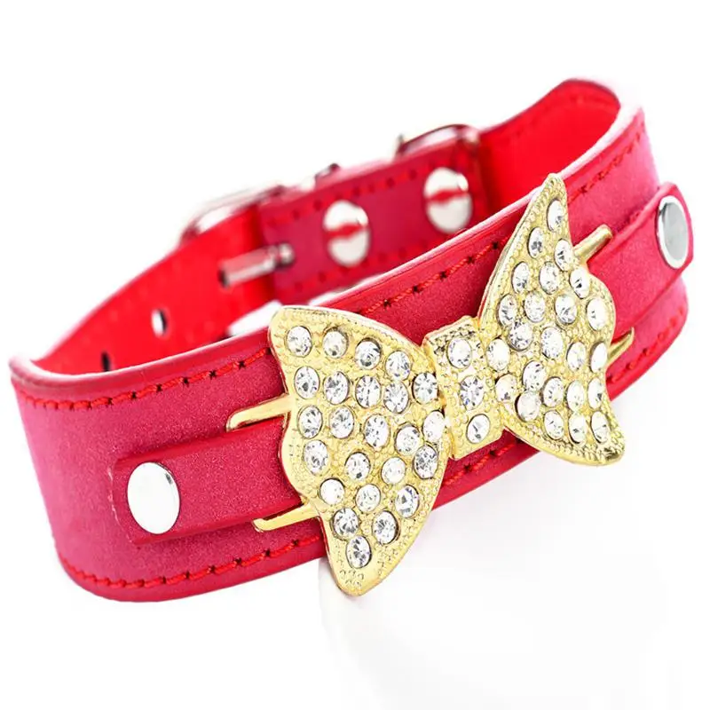 HiMISS Стразы Диаманте бабочка галстук-бабочка для животных воротник с