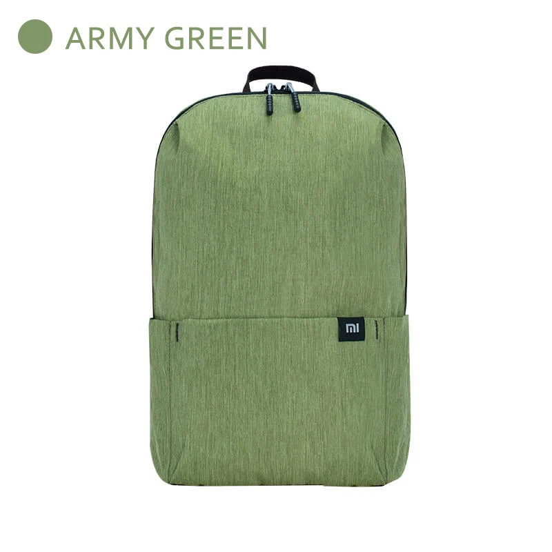 Army green Xiaomi официальный 10L рюкзак сумка водонепроницаемый 10 цветов досуг спорт маленький размер нагрудный пакет сумки унисекс для мужчин женщин и детей - Цвет: Army green