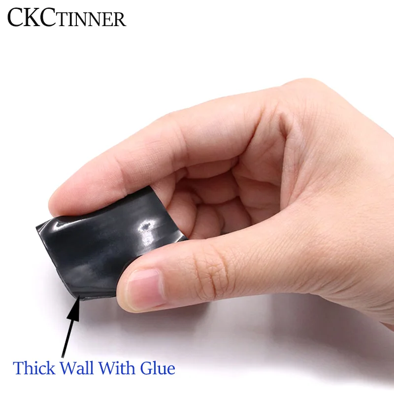 1M/lot 4:1black heat shrink tube with double wall glue wire sleeve cable adhesive kit 4/6/8/12/16/18/20/24/32mm Wrap Wire |