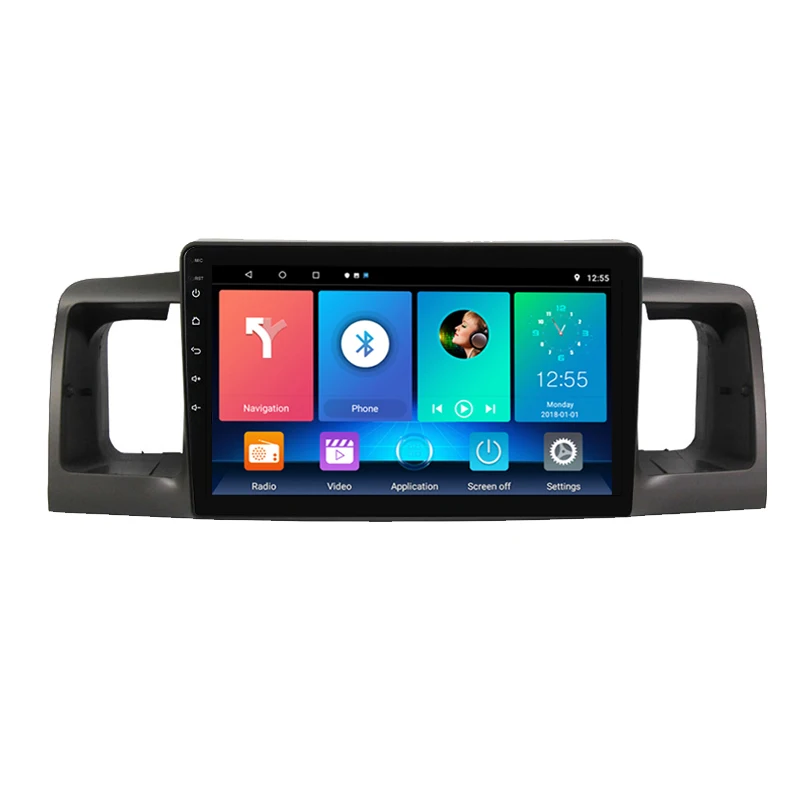 Автомагнитола для Toyota Corolla E120 e 120 BYD F3 2007-2011 DSP IPS 6 грамм Android 10 0 4G NET мультимедийный