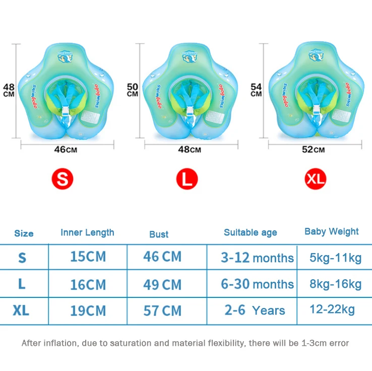 

Baby Swimming Ring Inflatable Infant Floating Kids Float Swim Pool Accessories Circle Bath Inflatable Ring Toy