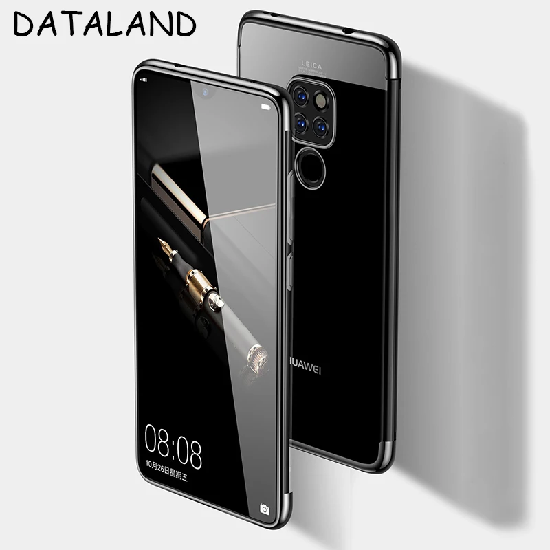 Чехол для Huawei Mate 30 Lite прозрачный мягкий силиконовый чехол с покрытием Mate20 X Pro