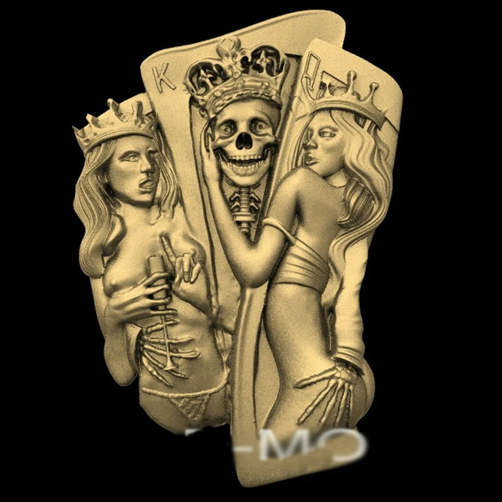 

Women Skull 3D STL Model for CNC Router Engraving & 3D Printing Relief Support ZBrush Artcam Aspire Cut3D