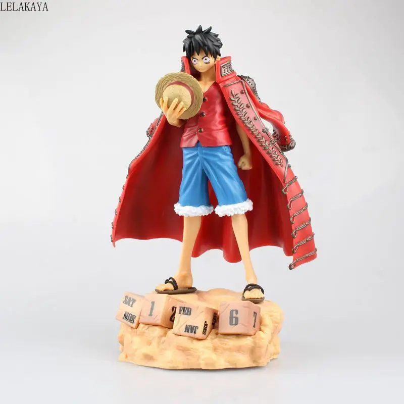 

3 Colors New Arrival Anime ONE PIECE Monkey D Luffy Eternal Calendar Ver. PVC Action Figure Model Collection Doll Brinquedos Toy