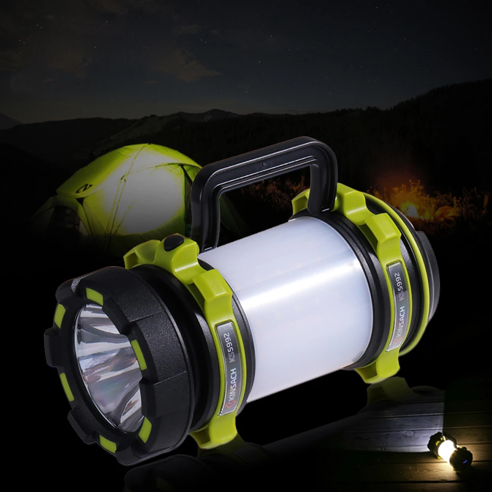 Суперъяркий портативный фонарь для походов поиска USB Перезаряжаемый