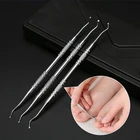 Профессиональная пилка для ногтей с двойной головкой, инструмент для коррекции вросших ногтей, для педикюра и очистки ногтей, пилка для ногтей, уход за ногтями на ногах, инструменты для маникюра