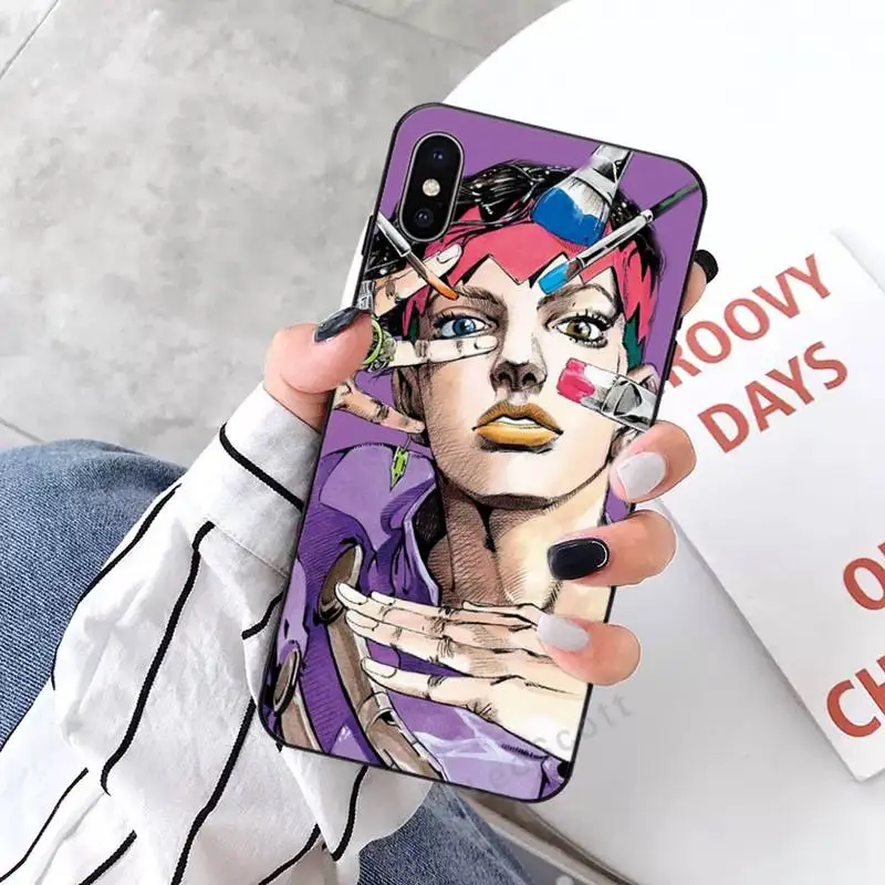 

Cartoon JoJo Bizarre Adventure Phone Case for iPhone 11 12 mini pro XS MAX 8 7 6 6S Plus X 5S SE 2020 XR