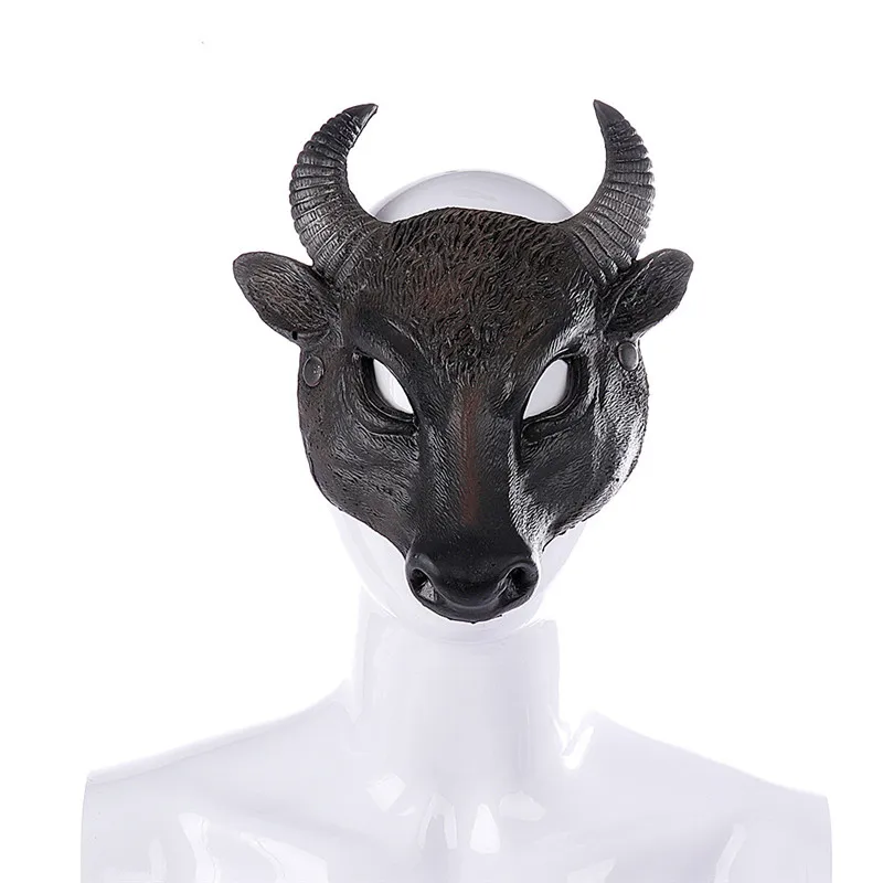 Косплей Маска коровы Италия Венецианский карнавал вечерние забавные реалистичный латекс ПУ Пена 3D полный лицо Маскарад Животное Корова косплей маска