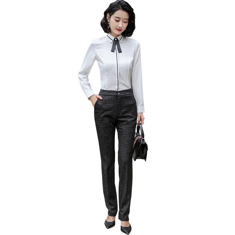 Женская рубашка с длинным рукавом деловая одежда в Корейском стиле новинка 2020