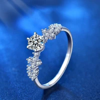 classic princess square moissanite ring excellent cut 1 ct pass diamond test d color moissanite rings engagement jewelry