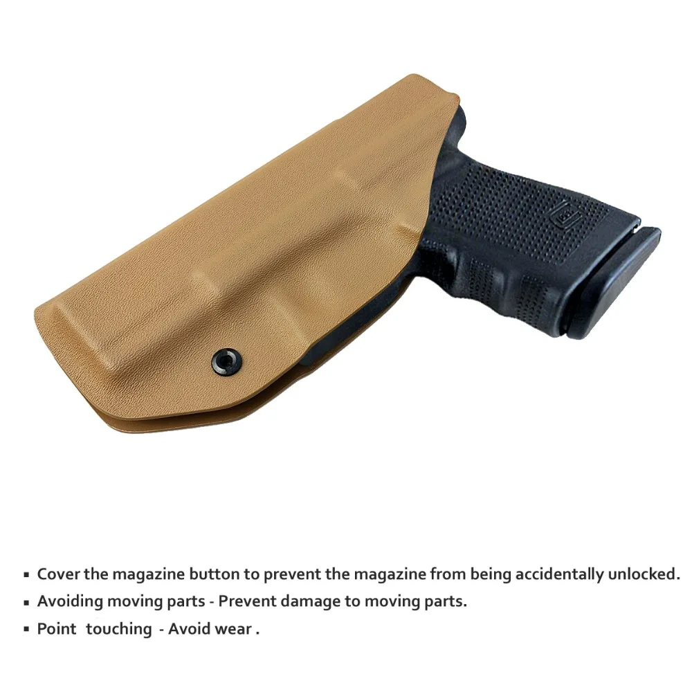 BBF Make IWB Тактический KYDEX пистолет кобура Glock 19 17 25 26 27 28 43 22 23 31 32 Внутри Скрытого Ношения кейс для пистолета аксессуары
