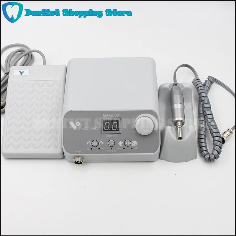 

High Quality 50,000 RPM Non-Carbon Brushless Dental Micromotor nail Pedicure Polishing Unit with E type lab handpiece