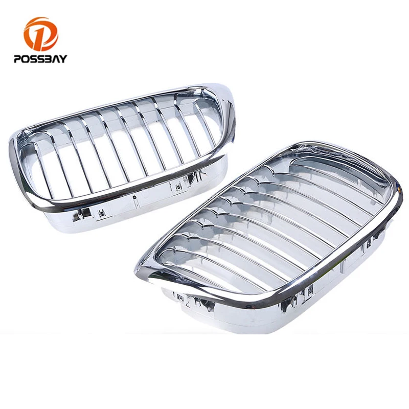 2Pcs Car Front Kidney Grille Chrome Plating Decoration Grill Car Styling for BMW 5-Series E39 Sedan 1995 1996 1997 1998-2003