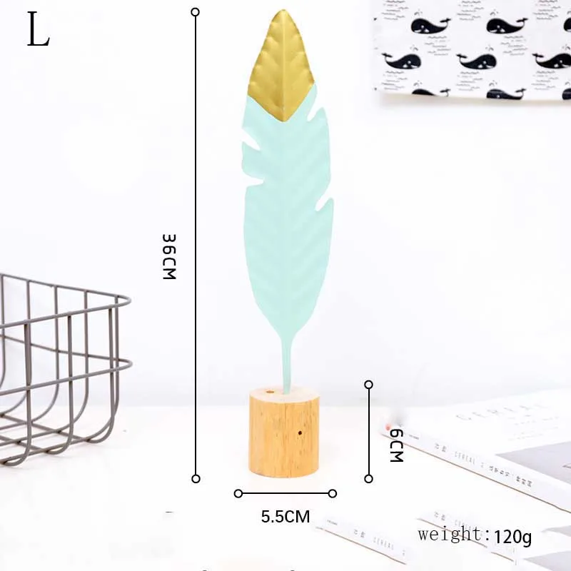 Скандинавское простое Современное украшение металлическое перо для рукоделия