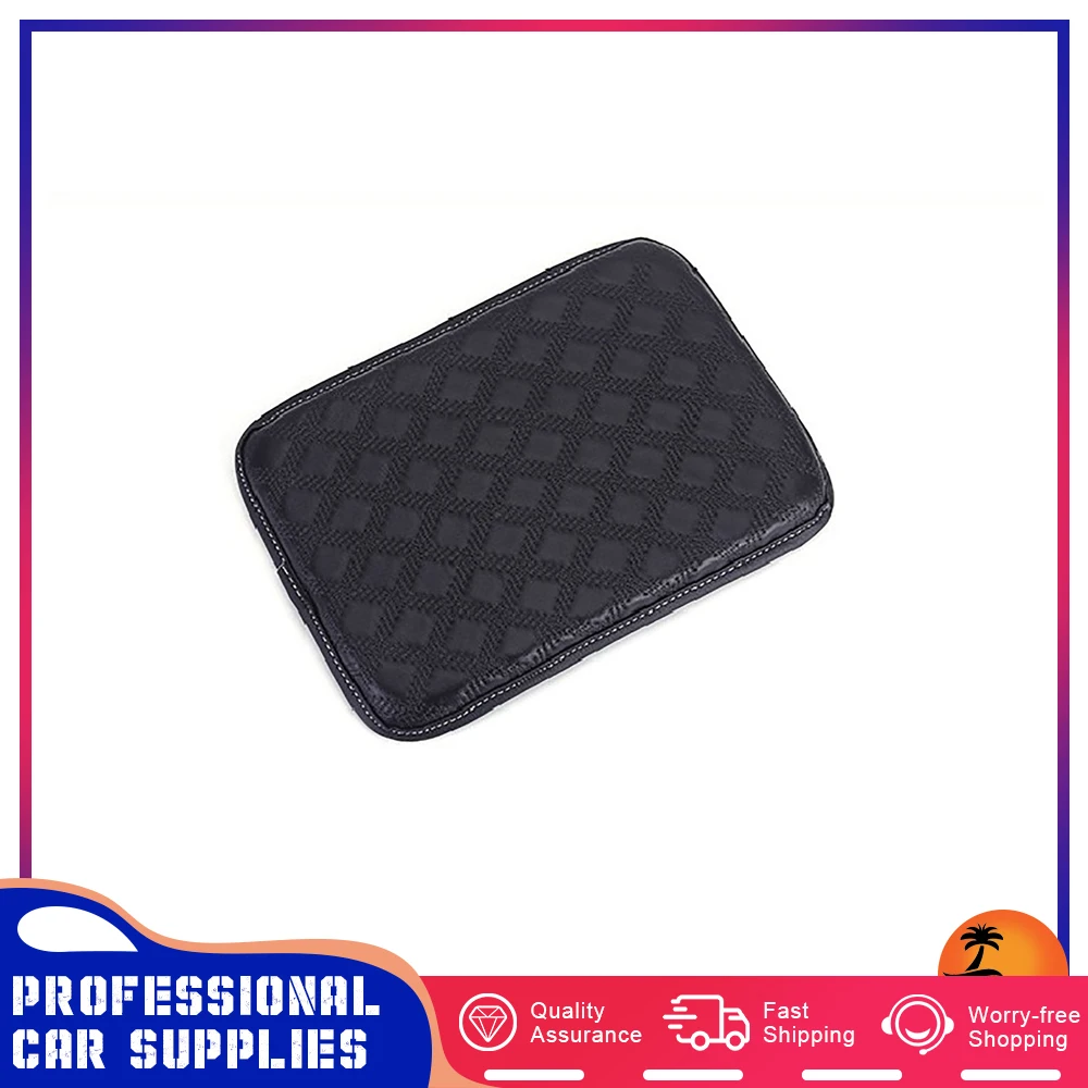 

Car Central Armrest Mat Armrests Storage Box Mats Waterproof & Scratch Resistant Armrest Cover Universal Auto Interior Black