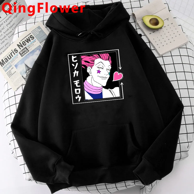 

Худи Hunter x Hunter Killua Zoldyck с принтом дьявольский глаз, мужская одежда с графическим принтом из аниме, Корейская одежда, свитшоты