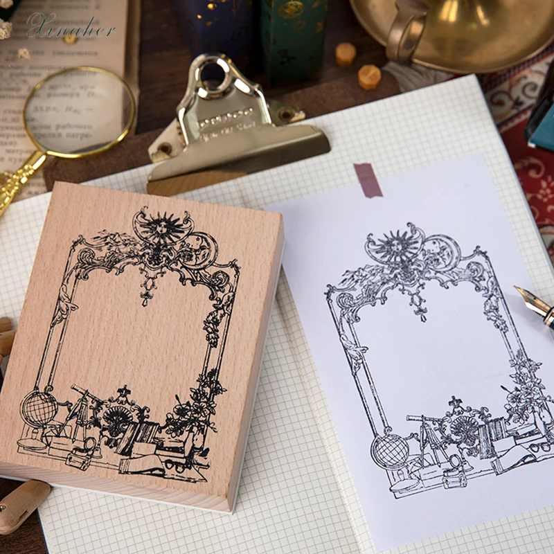 XINAHER Vintage Dream roaming frame decoration stamp wooden rubber stamps for scrapbooking stationery DIY craft standard | Дом и сад