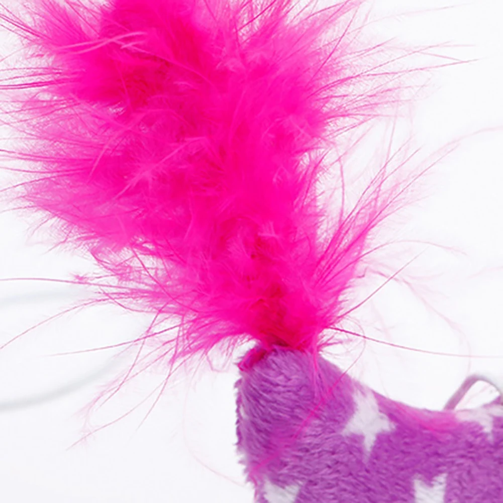 Интерактивная игрушка для домашних животных милая птица яркий цвет палочка