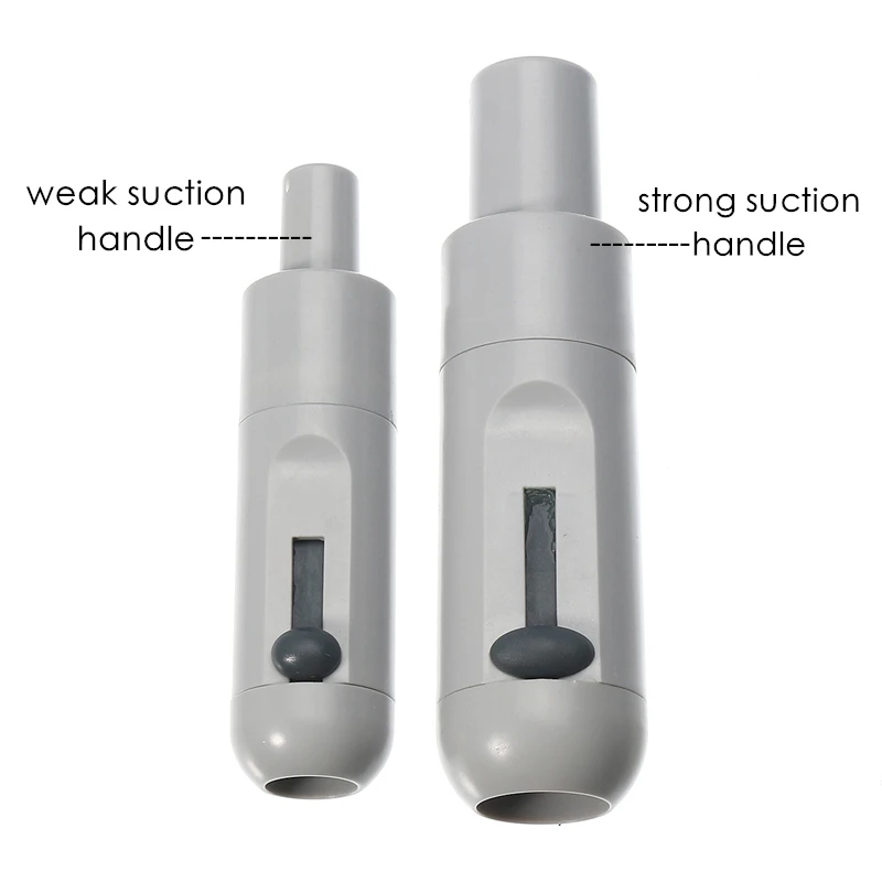 

1pcs 2021 Hot Sale Grey Saliva Swivel Sucker Suction Handle With Adjustable Valve Strong Weak Suction Dental Tool Autoclavable