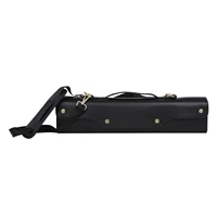 portable flute case 16 hole17 hole flute waterproof gig bag pu leather non woven fabric padding with adjustable shoulder strap