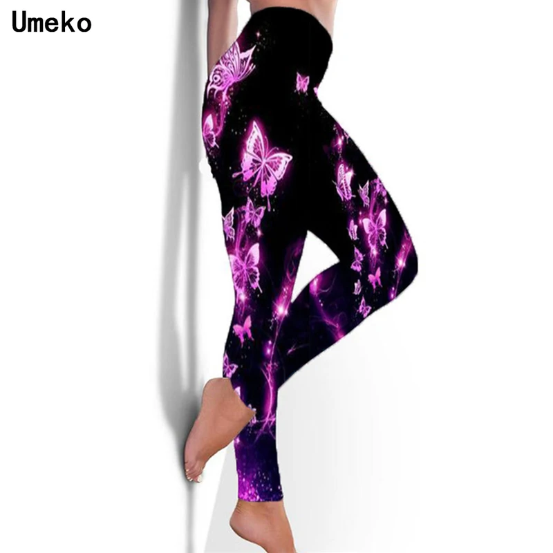 

Umeko Women Yoga Leggings Fitness Sportswear Woman Gym Legging High Waist Tummy Control Gym Stretchy Scrunch Butt Leggings Mujer