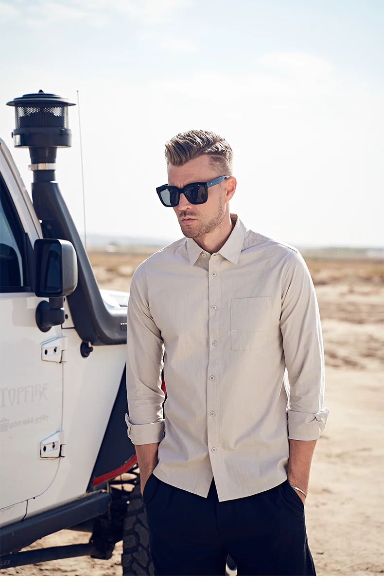 Enjeolon, Осень-зима, мужские повседневные рубашки, Camisa Masculina, длинный рукав, отложной воротник, рубашка, модная одежда, CX2541-1