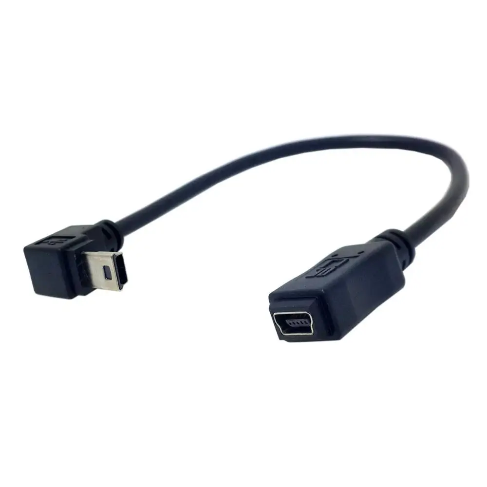 

GPS Mini USB 5P 90D Down Direction Angled Male to 5p Female Extension Cable 0.2M