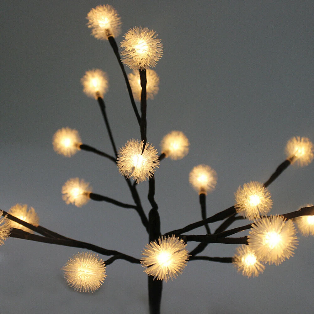 

Backyard Solar Light Stake Garden Outdoor Flower Blossom Decoration Tree Shape Wedding Landscape Pathway Home Led Patio