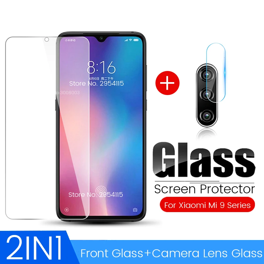 2-в-1 объектив камеры Пленка премиум класса, закаленное стекло для xio mi xao mi xiaomi mi 9 lite светильник se pro mi 9 mi 9se mi 9 lite mi 9se экрана с пленочным покрытием
