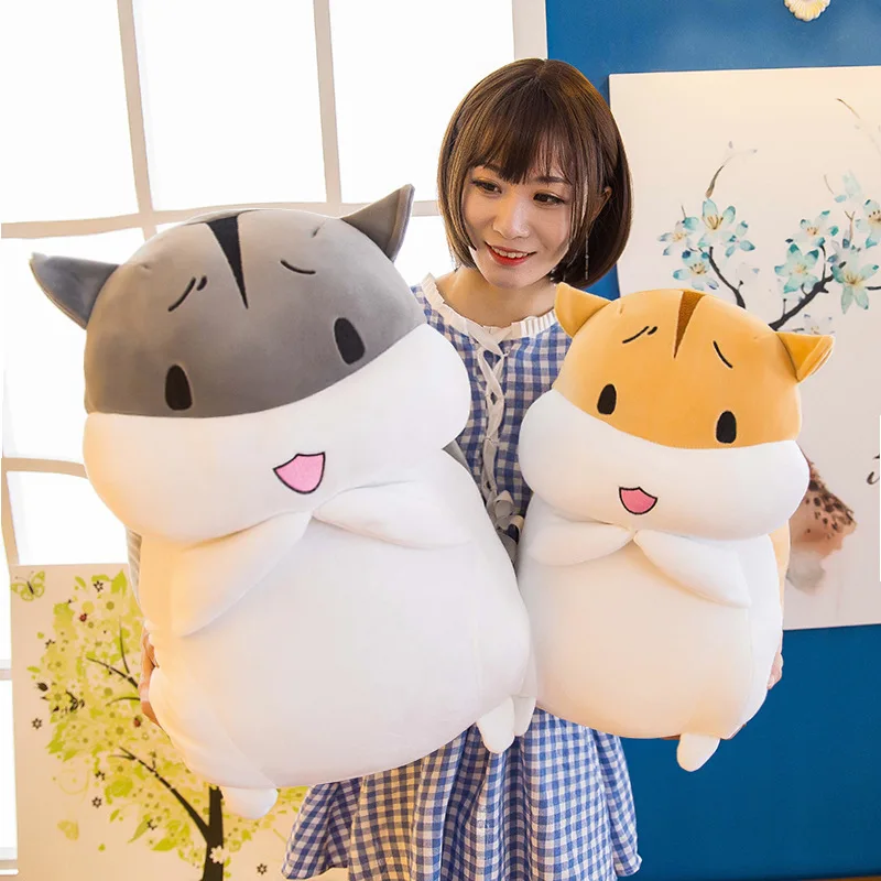 

Хомяк для снятия стресса 40 см, мягкие подушки, милый Декор для комнаты, мягкие игрушки, милый детский забавный подарок на день рождения, кукл...