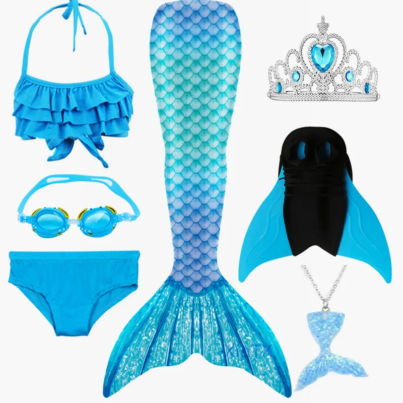 Детский костюм Русалочки Pretty Girl купальный для девочек с хвостом моноластами