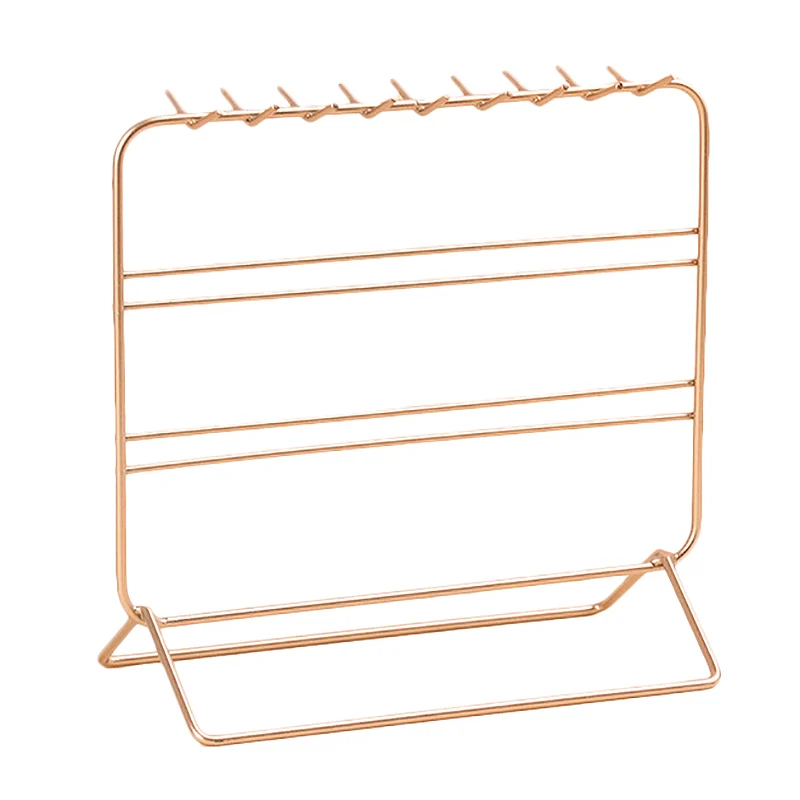 

Jewelry Stand, Metal Earrings Organizer, Beautiful Necklaces Holder& Bracelets Display, Jewelry Organizer