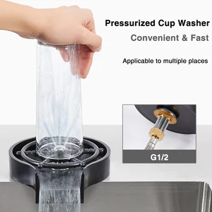 cup washerstainless steel automatic cup washer glass cleaning rinser bar rinser glass rinserkitchen sink accessories free global shipping