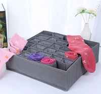 Whoelsale 50PCS Bamboo charcoal Non-woven Fabric Foldable Storage box underwear Organizer Bra Necktie Panties Socks Case Drawer