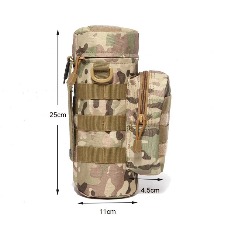 Molle нейлоновая сумка для чайника с застежкой-молнией, сумка на плечо, изоляционная бутылка для путешествий, кемпинга, альпинизма, сумки для активного отдыха