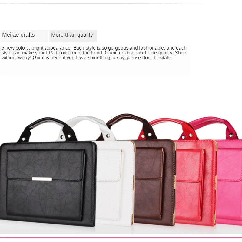 

for Ipad8 Protective Sleeve for Ipad 2019 Leather Case 10.5 10.2 Handbag Anti-fall Shell Sleep Bracket Cute for IPad Air3 2019