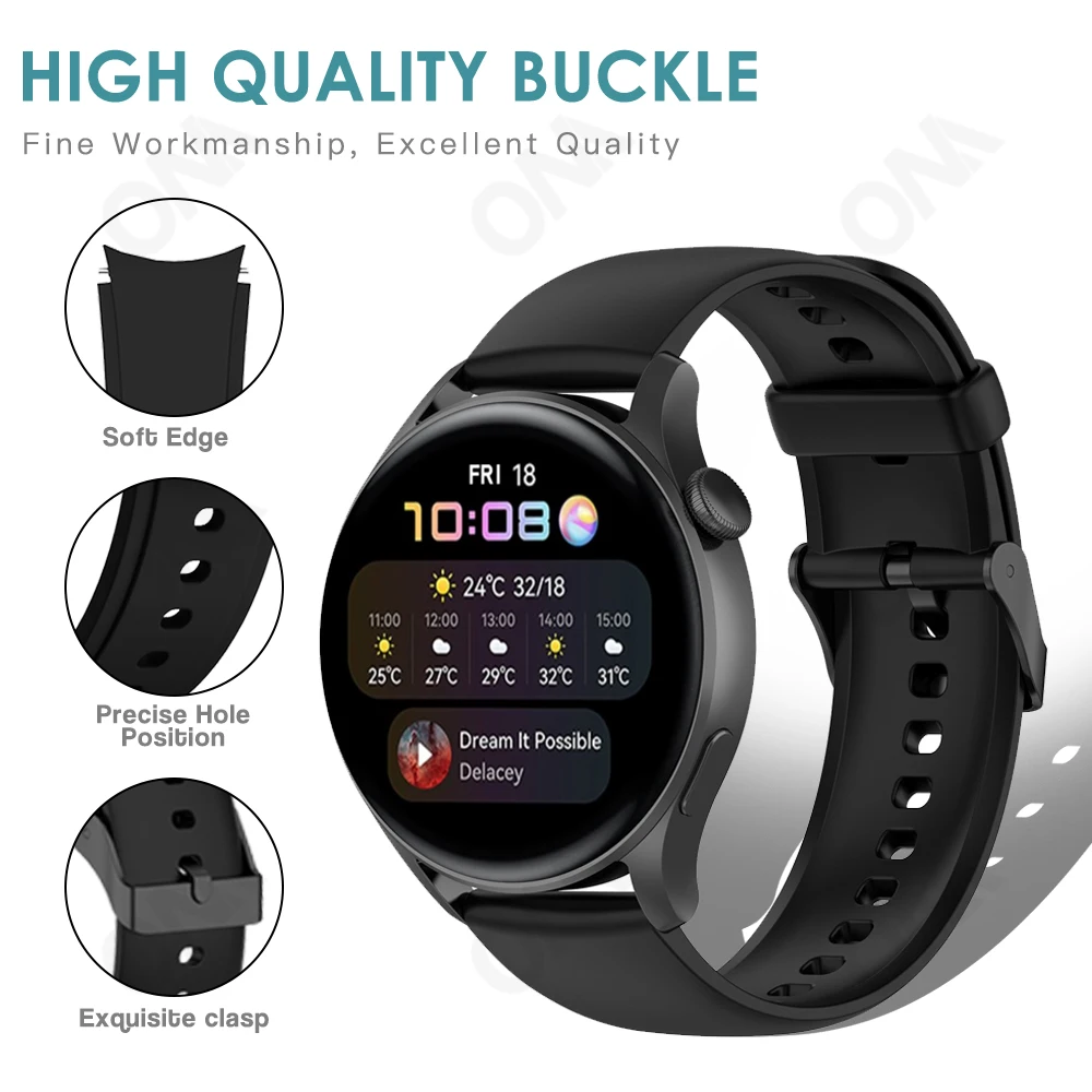 Ремешок для часов Huawei Watch 3 Pro GT2 2E GT 42 мм 46 ремешок браслет сменные ремешки Correa Watch3 48